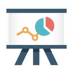 blackboard with graph